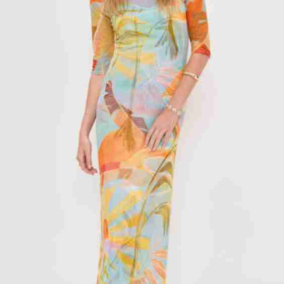 Sky Sydney Mesh Midi Dress