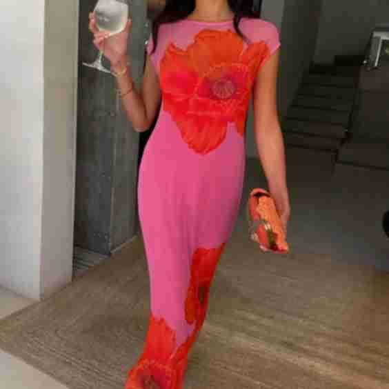 Poppy Sleeveless Mesh Dress