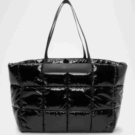Porter Quilted Vinyl East West Tote Bag