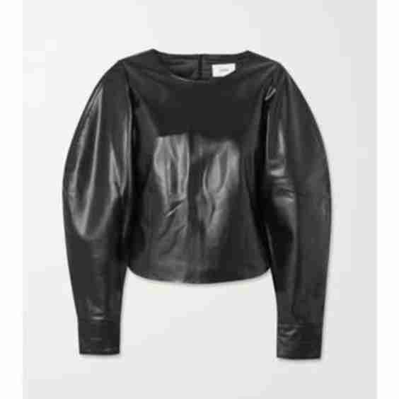 Faux Leather Top