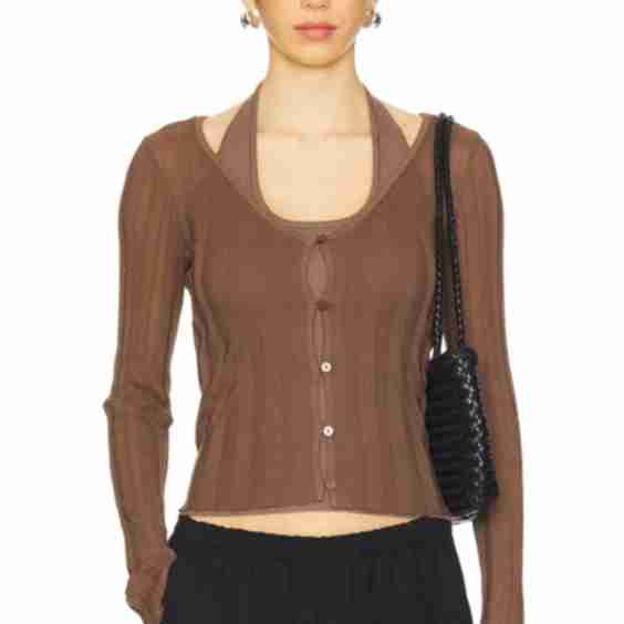 Duality Knit Cardi Set