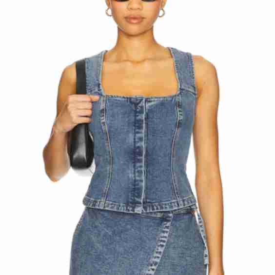 Dawn Denim Bodice Top