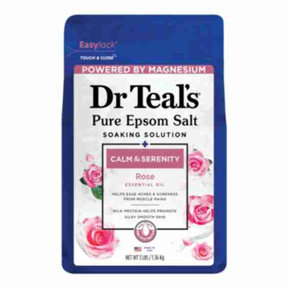 Pure Epsom Salt Soak, Calm & Serenity with Rose Essential Oil