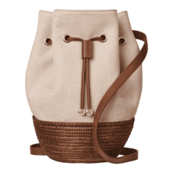 Canvas Lining Bucket Bag