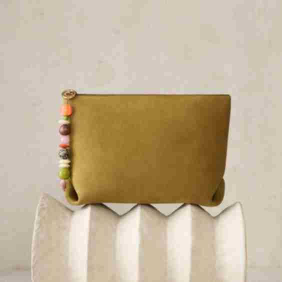 éliou x Cesta Abeni Suede Clutch