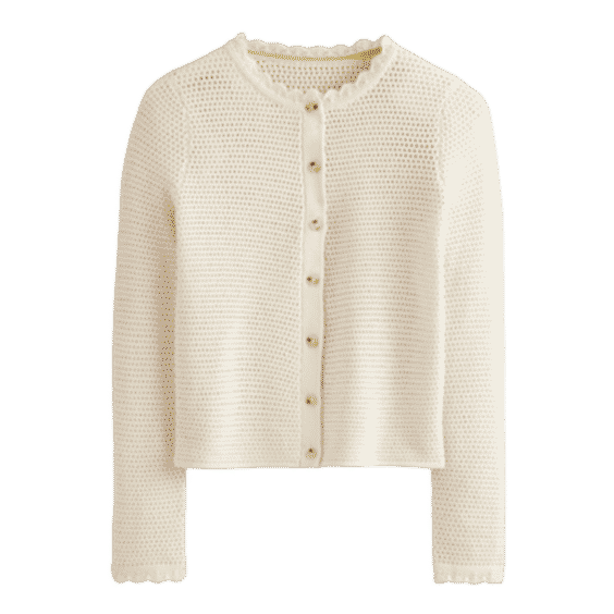 Textured Scallop Cardigan 