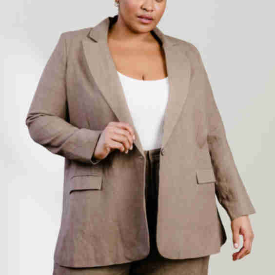 Heather Linen Blazer
