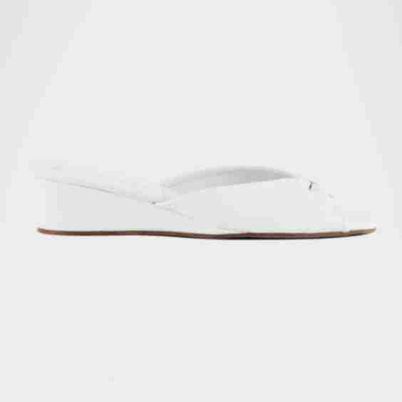 Leather Open Toe Slippers