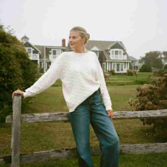 White Water Cable Knit Sweater