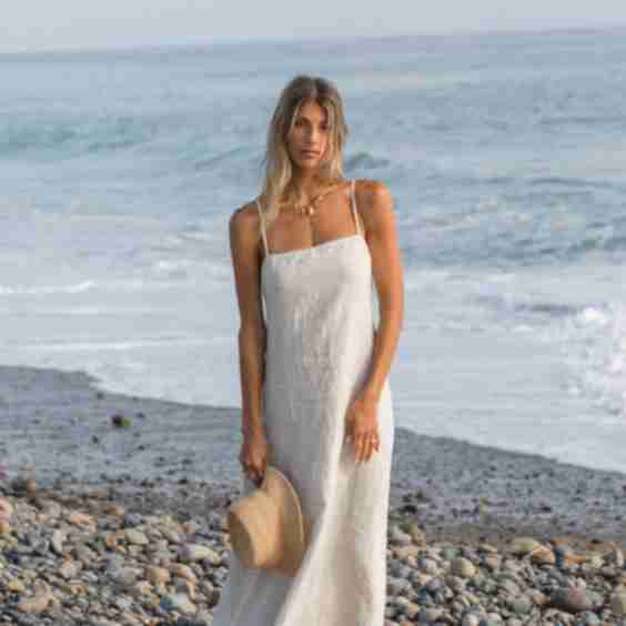Sicily Linen Maxi Dress