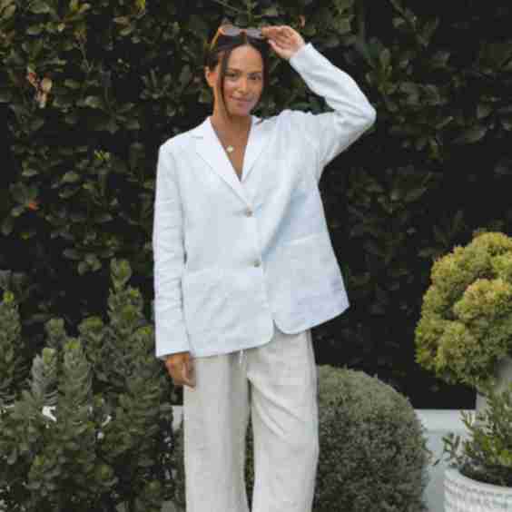 Seaside Soirée Linen Blazer