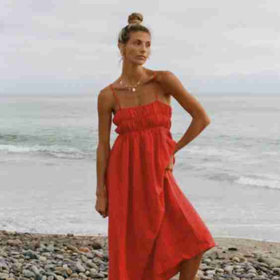 Marigold Smocked Maxi Dress