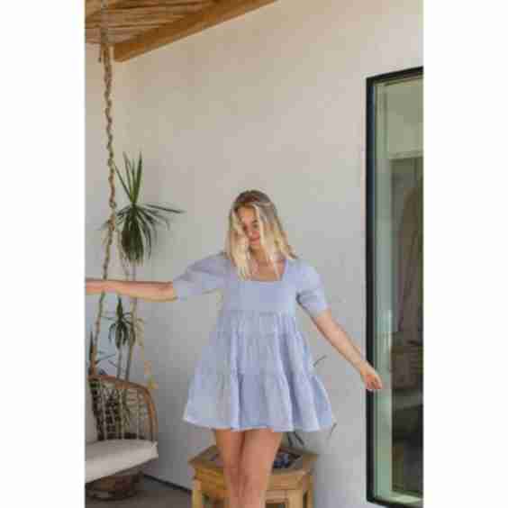 Reverie Denim Babydoll Dress 