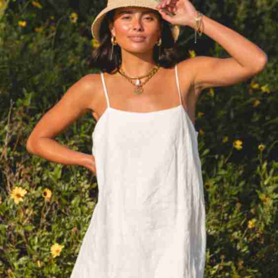 Sicily Linen Mini Dress