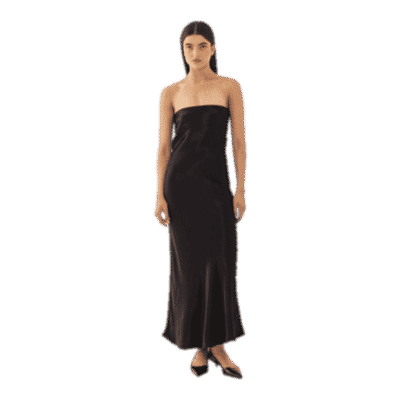 Satin Strapless Dress
