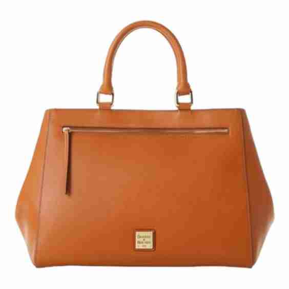 Saffiano Zip Satchel