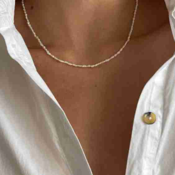 Rice Pearl Necklace