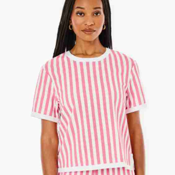 Textured Pique Lennon Short Sleeve