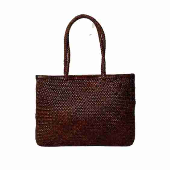 The Buna Handwoven Leather Tote Bag
