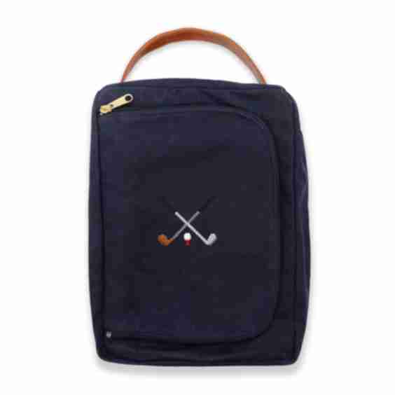 Crossed Clubs Shoe Bag 