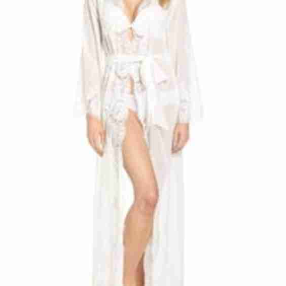 Helena Long Lace Robe