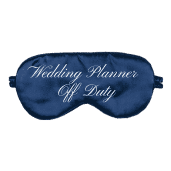 Wedding Planner Off Duty Silk Eye Mask