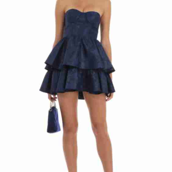 Jacquard Corset Mini Dress 