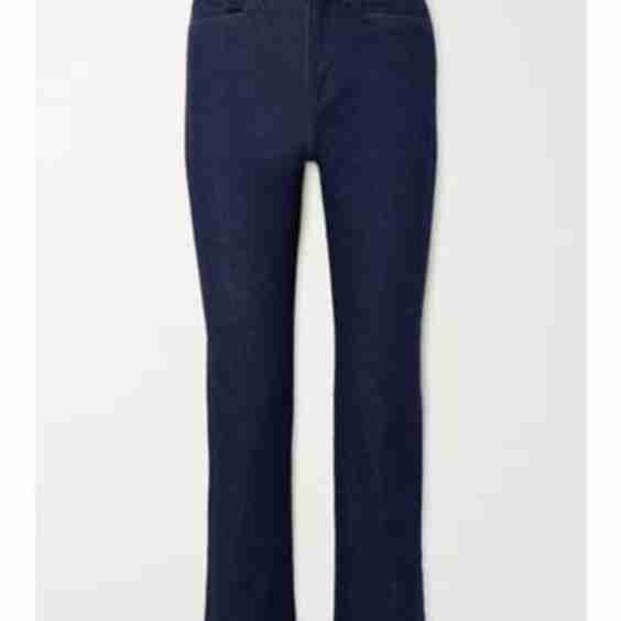 Carnation Cropped Mid-Rise Tapered Jeans