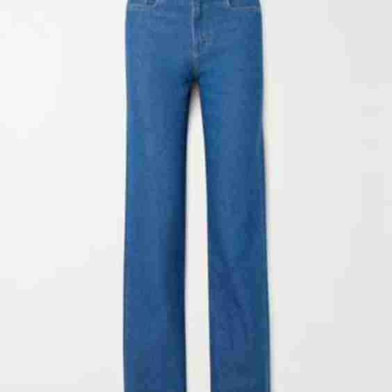 + Net Sustain Poppy Organic High-Rise Straight-Leg Jeans