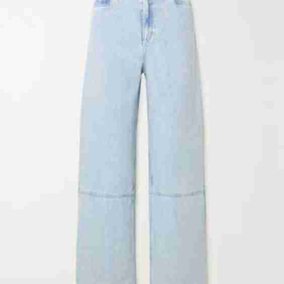Dahlia Paneled High-Rise Wide-Leg Jeans