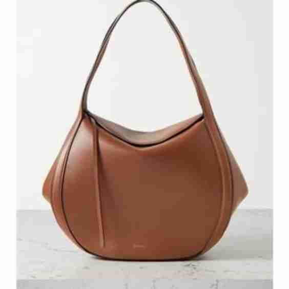 + Net Sustain Lin Leather Shoulder Bag