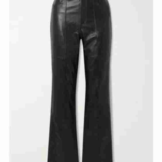 Aster Leather Flared Pants