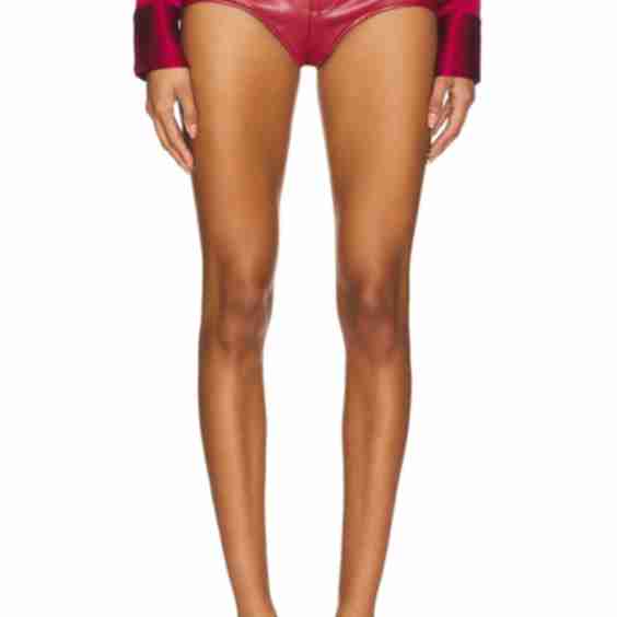 Faux Leather Hot Shorts