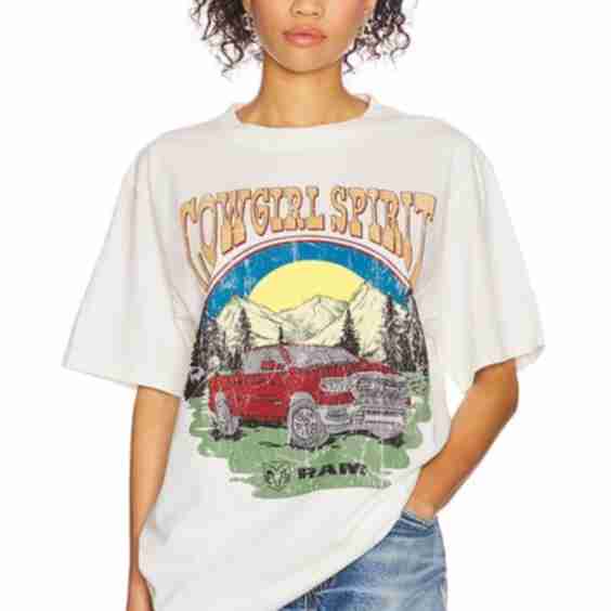 Ram Cowgirl Spirit Boxy Tee