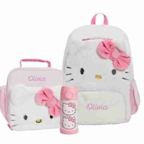 Mackenzie Hello Kitty Critter Backpack and Lunch Bundle