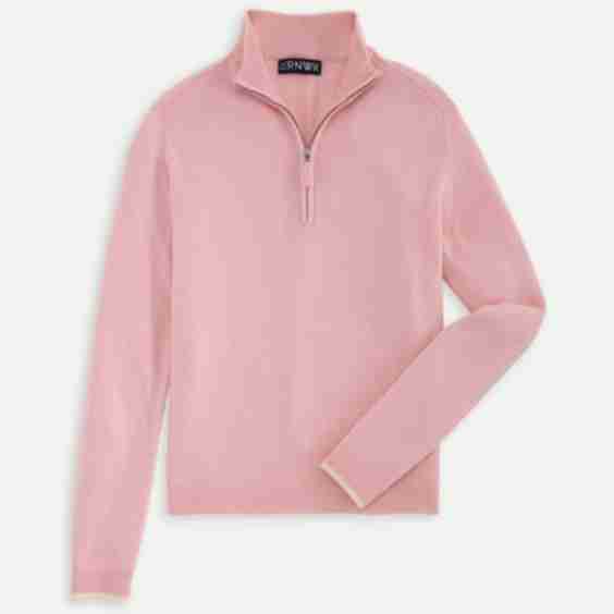 Wool Cashmere Quarter Zip Sweater