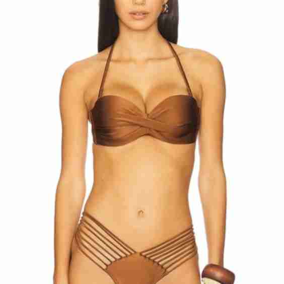 Underwire Push Up Bandeau Bikini Top