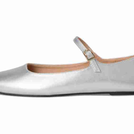 Carrie Buckle Square Toe Mary Jane Flats