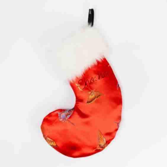 'XMas' Red Holiday Stocking