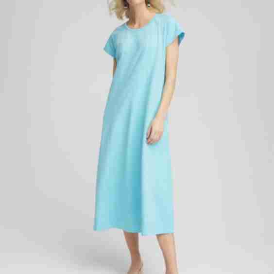 Short-Sleeved Maxi Dress