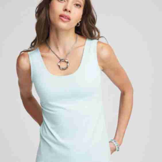 Sleeveless, Scoop Neck Microfiber Tank