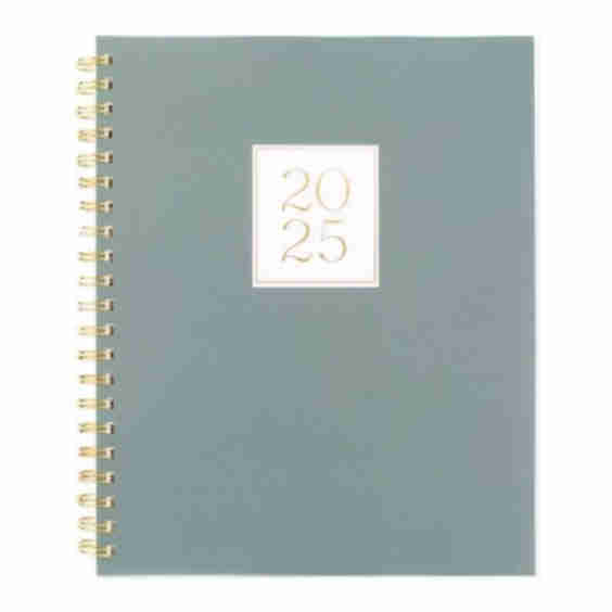 2025 Weekly/Monthly Planner 11"x9.5" Frosted Deep Green