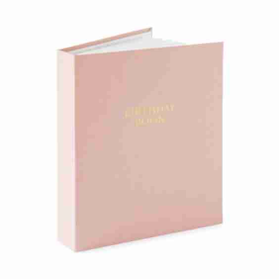 Rose Linen Birthday Book