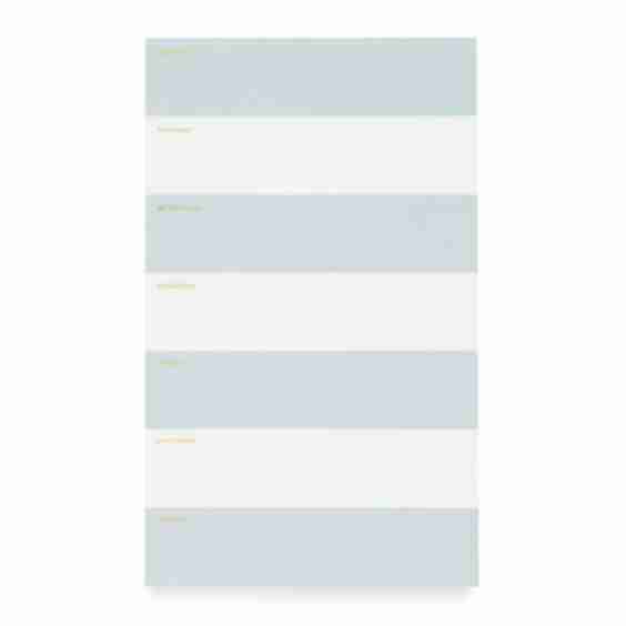 Striped  Weekly Notepad