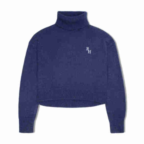 Athos Cropped Turtleneck Sweater 