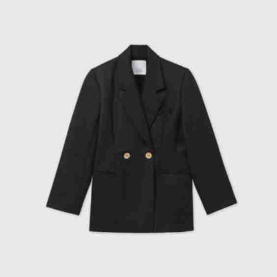 Hemp Double-Breasted Blazer