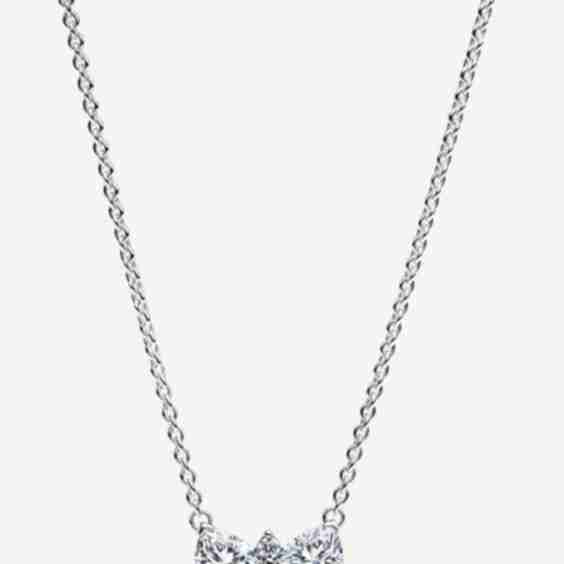 Sparkling Bow Necklace