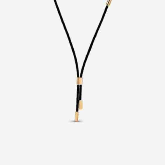 Pandora Talisman Recycled Polyester Cord Necklace 14k Gold-plated