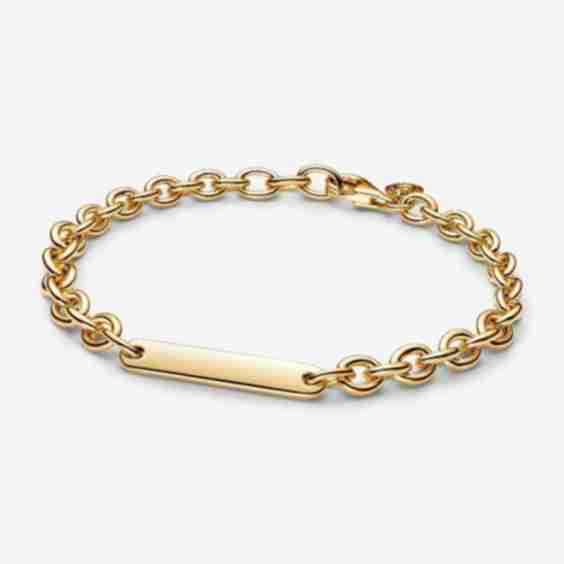 Engravable Bar Link Bracelet