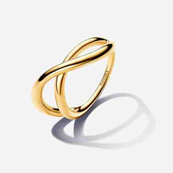 Infinity Ring with Organic Shape